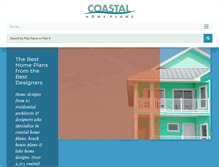 Tablet Screenshot of coastalhomeplans.com